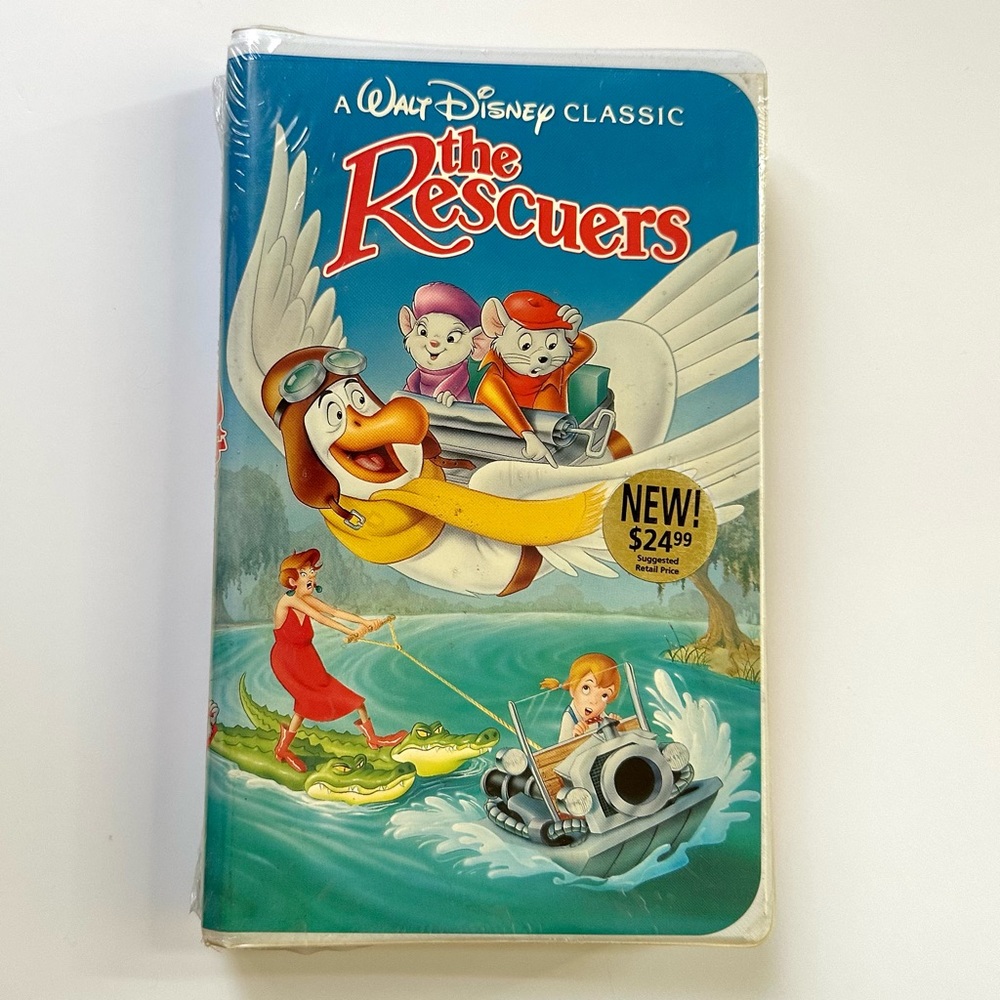 The Rescuers Disney Classic Black Diamond VHS Tape Sealed Vintage 90s